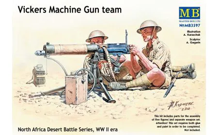 Masterbox 1:35 - Vickers Machine Gun Team North Africa