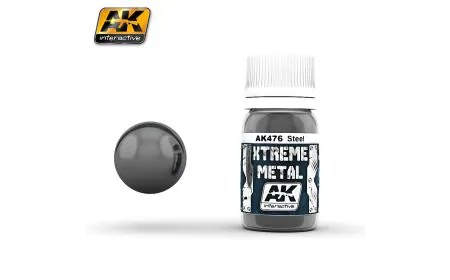 AK Interactive Paints 30ml Extreme Metal - Steel