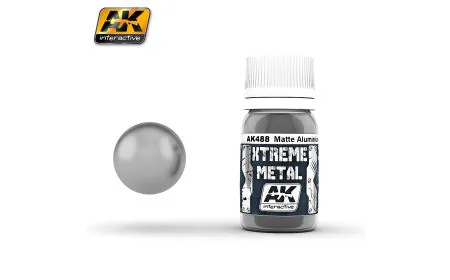 AK Interactive Paints 30ml Extreme Metal - Matt Aluminium