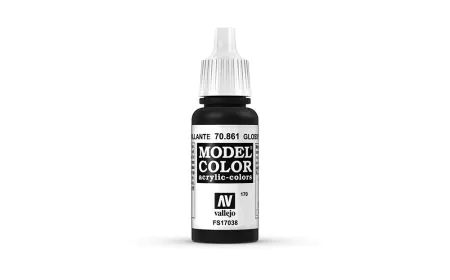 AV Vallejo Model Color 17ml - Gloss Black