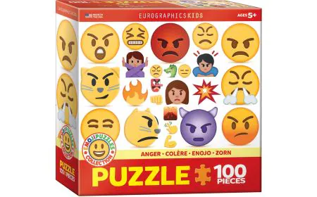 * Eurographics Puzzle 100 Pc - Emojipuzzle - Anger (6x6 Box)