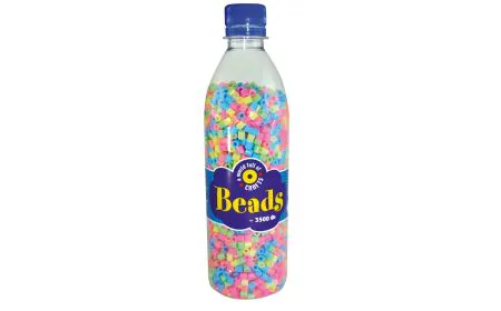 *Playbox - Beads in bottle (pastel) - 3500 pcs