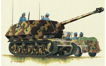 Trumpeter 1:35 - German 39(H) Panzerjager 75mm Pak40/3