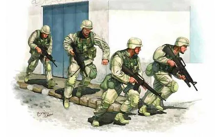 Trumpeter 1:35 - U.S. Army in Iraq 2005 (4 figs + vests)
