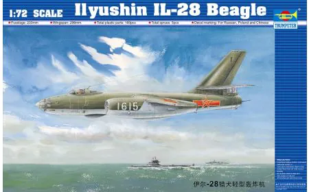 Trumpeter 1:72 - Ilyushin IL-28 Beagle Fighter