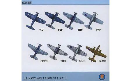 Trumpeter 1:700 - US Navy Aviation Set WW II