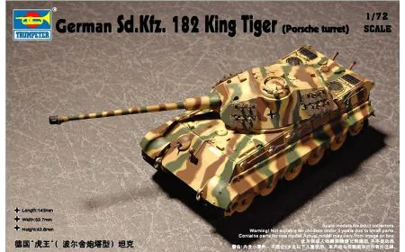 Trumpeter 1:72 - Sd.Kfz.182 King Tiger (Porsche)
