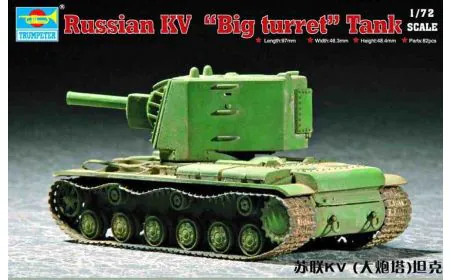 Trumpeter 1:72 - KV Russian Big Turret Tank