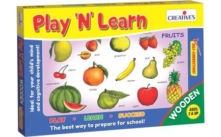* Creative Educational - Play N  Learn-Wooden   Fruits