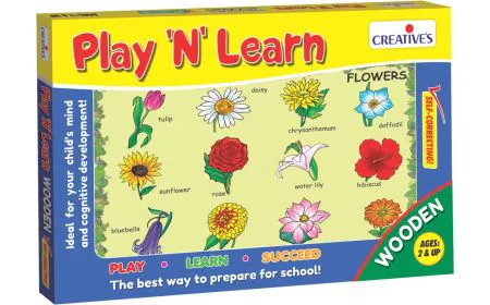 * Creative Educational - Play N  Learn-Wooden   Flowers