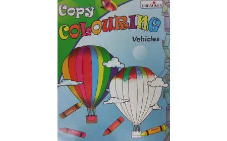 * Creative Books - Copy Colouring-Vehicles