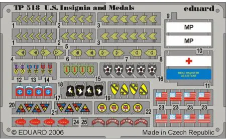Eduard Photoetch (Zoom) 1:35 - WWII US Insignia and Medals