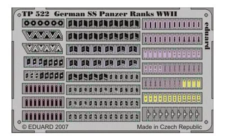 Eduard Photoetch (Zoom) 1:35 - German SS Panzer Ranks WWII