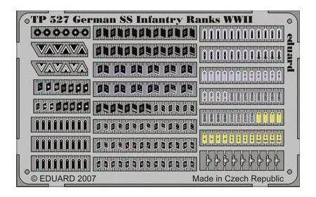Eduard Photoetch (Zoom) 1:35 - German SS Infantry Ranks WWII