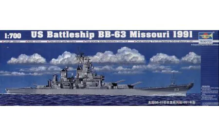 Trumpeter 1:700 - USS Missouri Battleship BB-63 1991