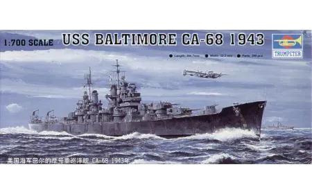 Trumpeter 1:700 - USS Baltimore CA-68 (1943)