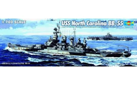Trumpeter 1:700 - USS North Carolina BB-55