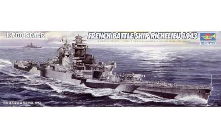 Trumpeter 1:700 - Richelieu French Navy Battleship (1943)