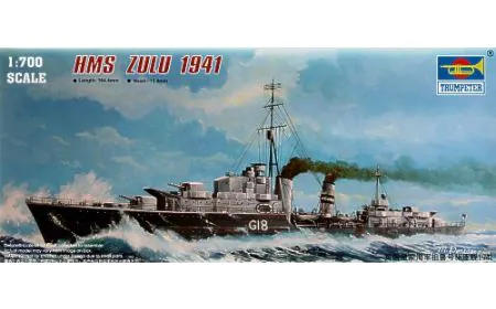 Trumpeter 1:700 - HMS Zulu Tribal Class Destroyer (1941)