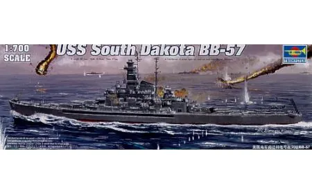 Trumpeter 1:700 - USS South Dakota Battleship BB-57
