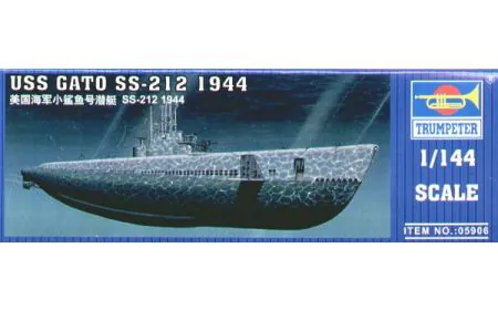 Trumpeter 1:144 - USS Gato Submarine SS-212 (1944)