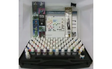 AV Vallejo Model Color Set - Basic Box (72 colours + case)