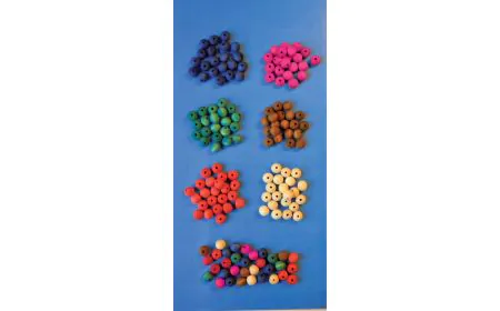 * Playbox - Wooden beads (blue ) -   10 mm - 200 pcs