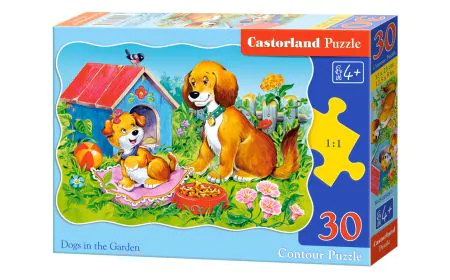 * Castorland Jigsaw Classic 30 pc - Dogs in the Garden