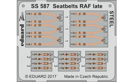 Eduard Photoetch (Zoom) 1:72 - Seatbelts RAF Late Steel