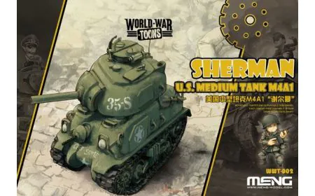Meng Model - M4A1 Sherman U.S Tank World War Toon