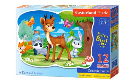 Castorland Jigsaw Premium Maxi 12 Pc - A Deer and Friends