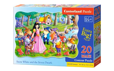 Castorland Jigsaw Premium Maxi 20 Pc - Snow White & 7 Dwarfs