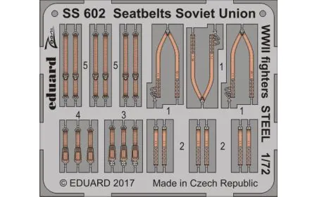 Eduard Photoetch (Zoom) 1:72 - Soviet Seatbelts WWII Fighters