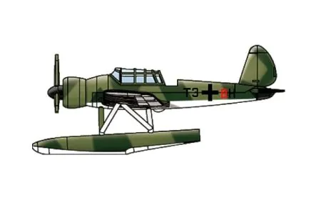 Trumpeter 1:700 - Arado Ar 196 Seaplane (12 pcs)