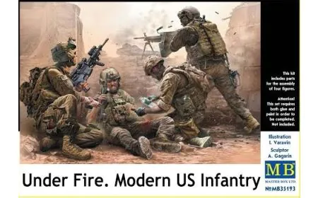 Masterbox 1:35 - Under Fire Modern US Infantry