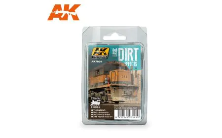 AK Interactive Set - Basic Dirt Effects Set, Train Series
