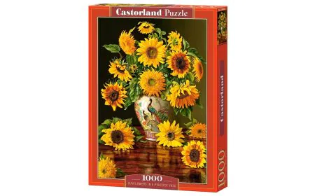 Castorland Jigsaw 1000 pc - Sunflowers in a Peacock Vase