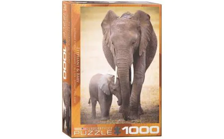 Eurographics Puzzle 1000 Pc - Elephant & Baby