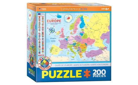 Eurographics Puzzle 200 Pc - Map of Europe