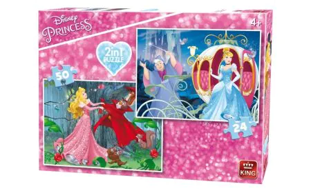 King Puzzles Disney 2in1 - (24,50 Pc) - Princesses