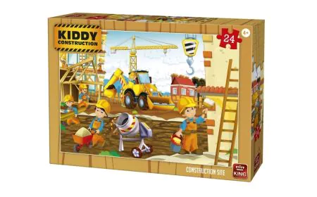 King Puzzle Kiddy Construction 50 Pc - Construction Site