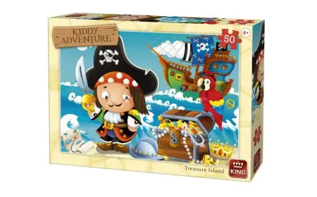 King Puzzle Kiddy Adventure 50 Pc - Treasure Island