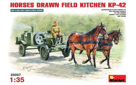 * Miniart 1:35 - Soviet Field Kitchen with Horses