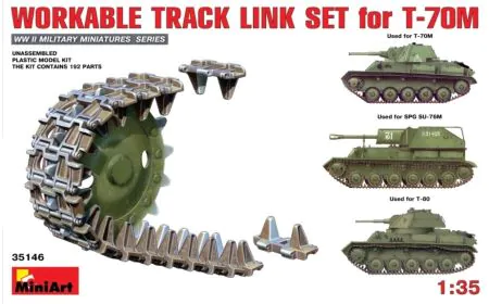 Miniart 1:35 - T-70M Light Tank Workable Track Link Set