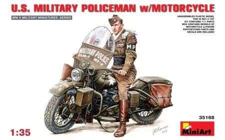 Miniart 1:35 - US Millitary Policeman with Motorcycle
