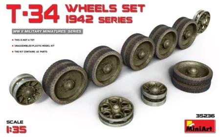 Miniart 1:35 - T-34 Wheels Set 1942 Series