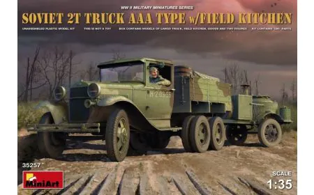 Miniart 1:35 - Soviet 2ton AAA Type Truck with Field Kitchen