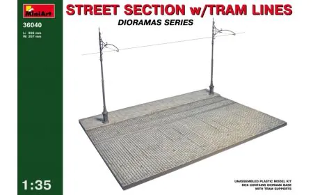 Miniart 1:35 - Street Section with Tram Lines