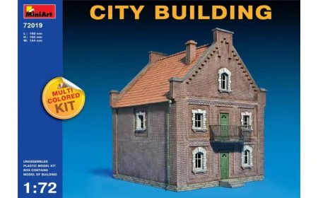 Miniart 1:72 - City Building (Multi Coloured Kit)