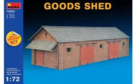 Miniart 1:72 - Goods Shed (Multi Coloured Kit)